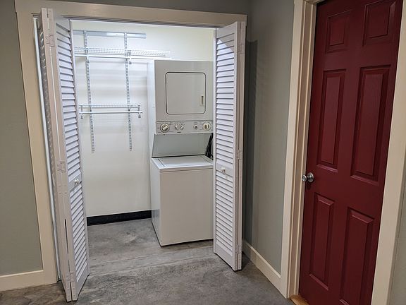 Nice laundry closet.