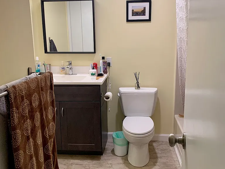 Upstairs full bathroom, shower and closet out of frame