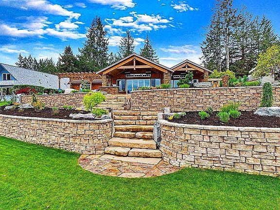 Stairs and rockery