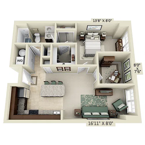 Floor plan A1E