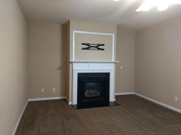 Family room with fire place