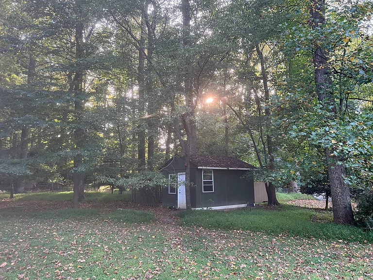 Large storage shed.