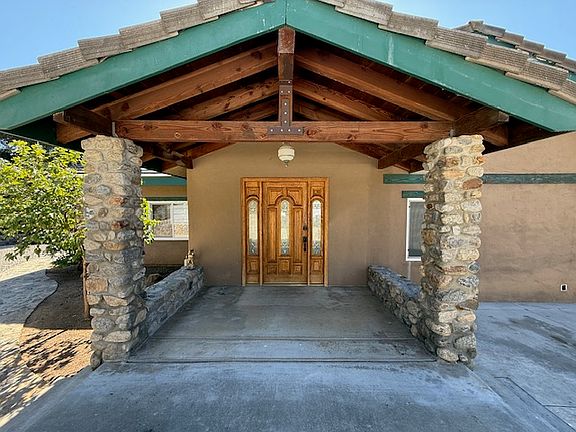 Front doors and porch
