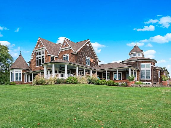 Lakefront view of the main house.