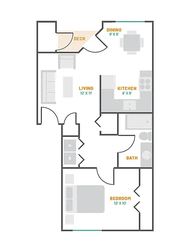 Floor plan 1X1