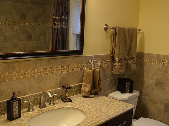 Full bathroom - granite counter, everything is new