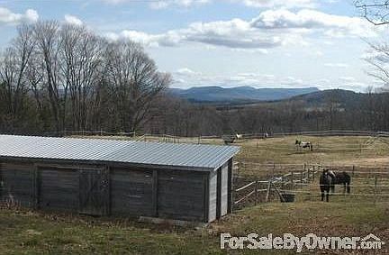 Living room with woodstove