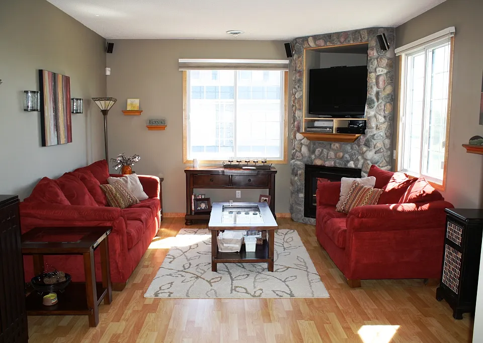 Updated floors, fireplace