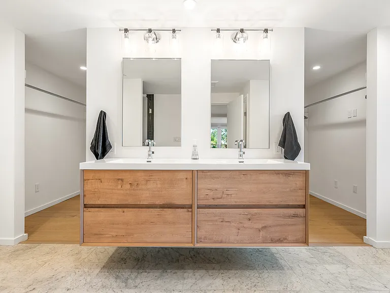 Bright, spotless bathroom with all the essentials for your stay