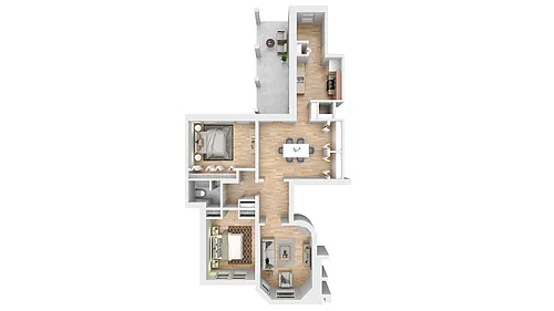 Floor plan Flat 201