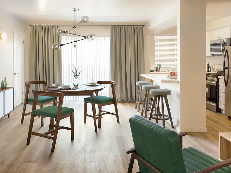 Kitchen and dining room