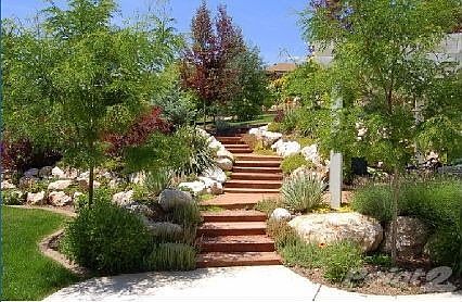 Back yard stairs