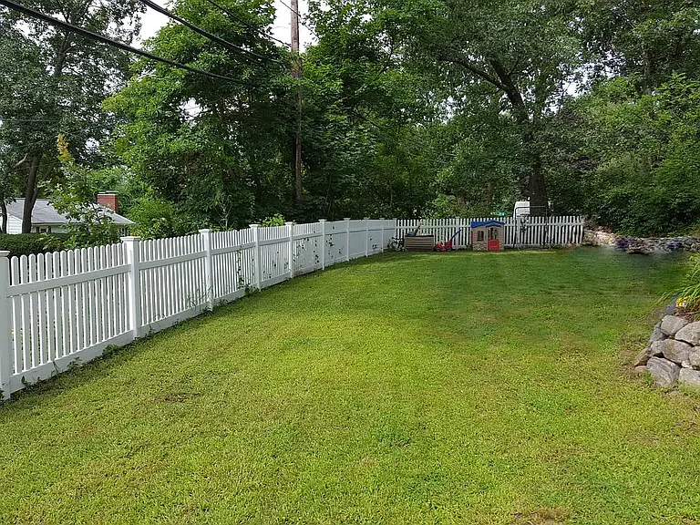 Fenced in yard.