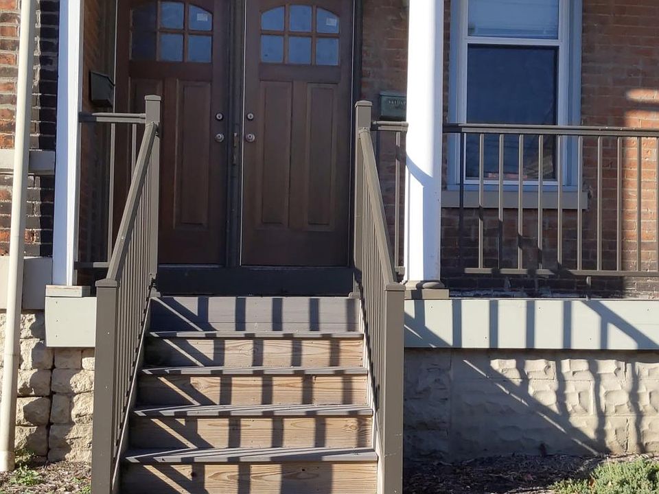 Nice front porch. Brand new steps, decking and front doors.