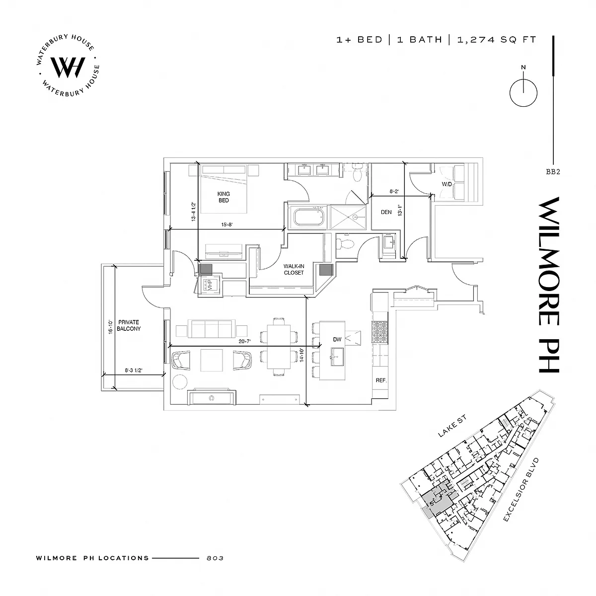 Floor plan Wilmore Penthouse