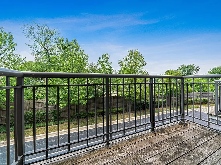 Private balcony with peaceful green views