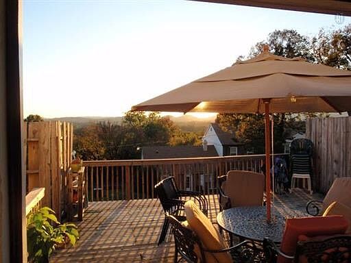 Beautiful views from deck.