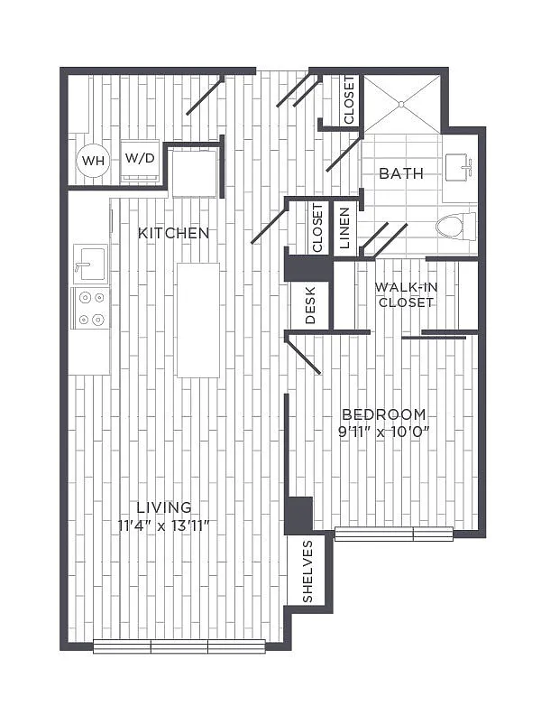 Floor plan One Bedroom
