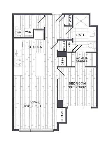 Floor plan One Bedroom