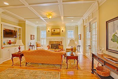 Family Room with Built ins