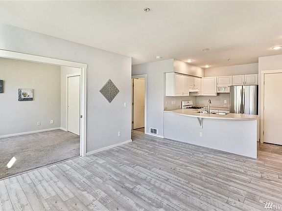 Kitchen, living and guest bedroom