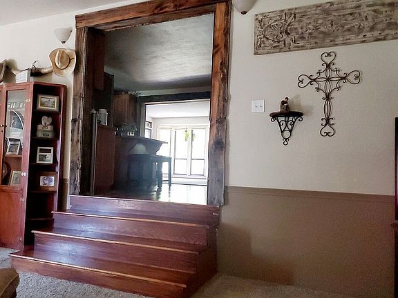 Lower family room to kitchen