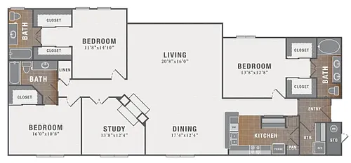 Floor plan C1 Study