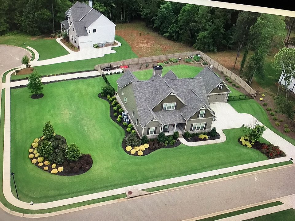 Drone shot over property