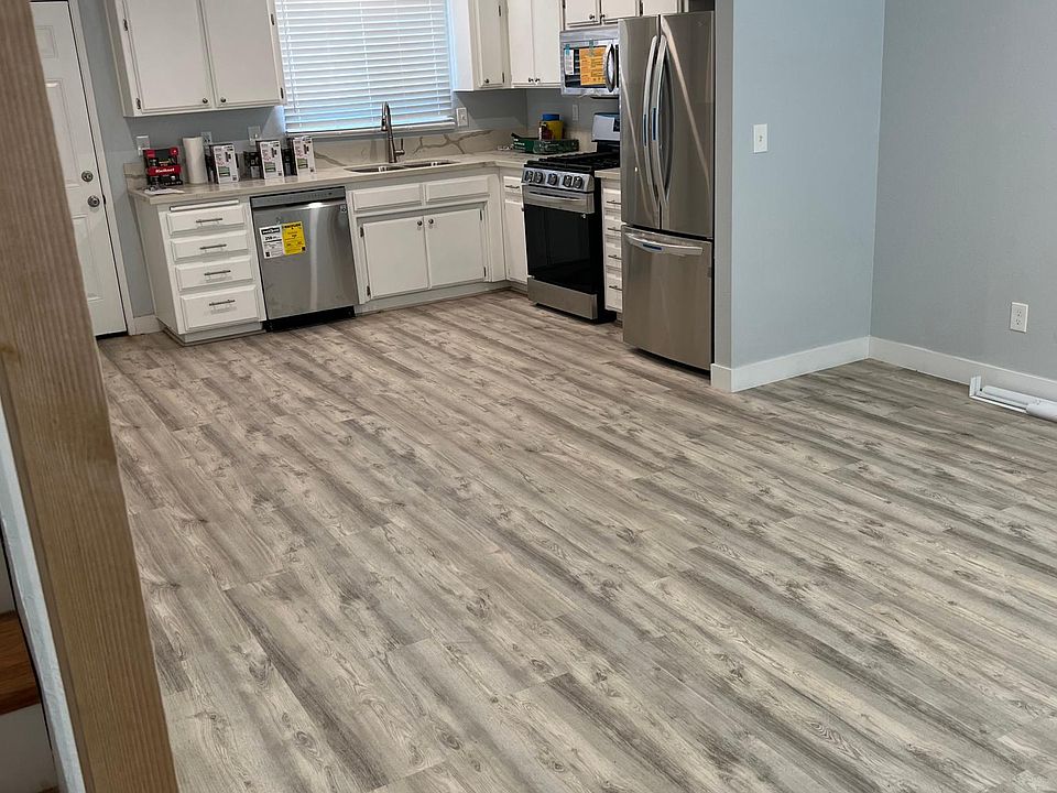 Open area for living room and kitchen.