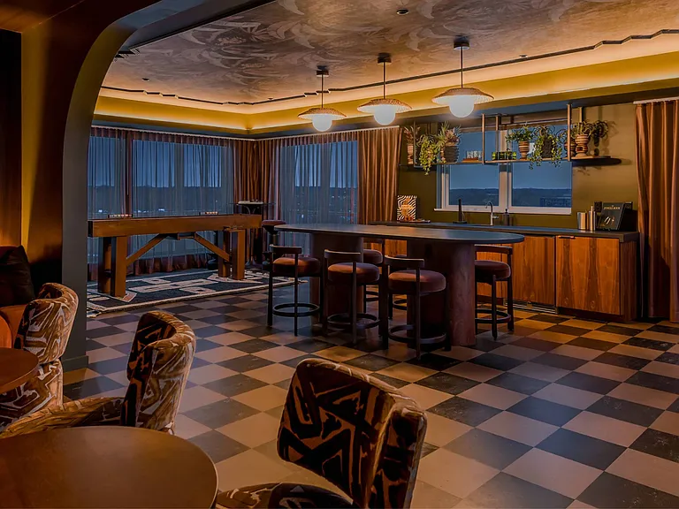 Speakeasy at The Hallon II apartments in Hopkins, MN