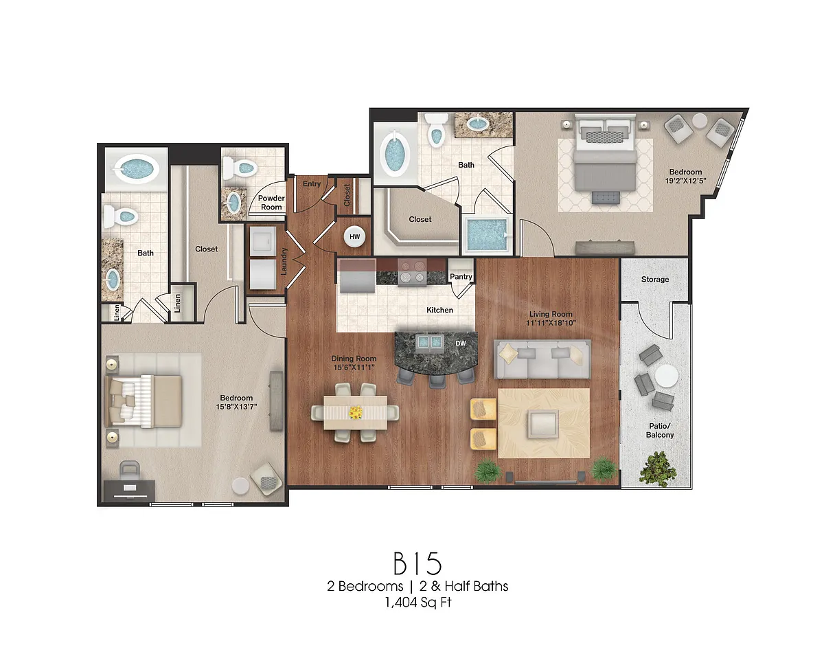 Floor plan B15