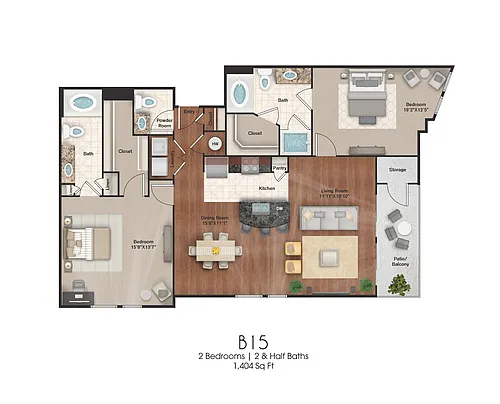 Floor plan B15