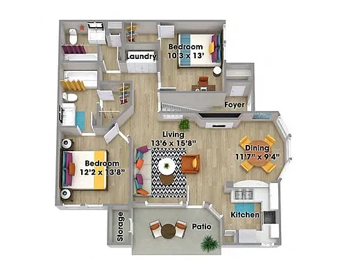 Floor plan Indigo Renovated