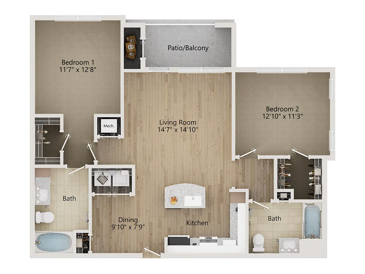 Floor plan B2A