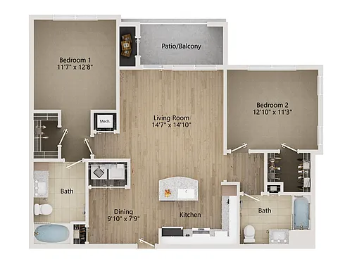 Floor plan B2A