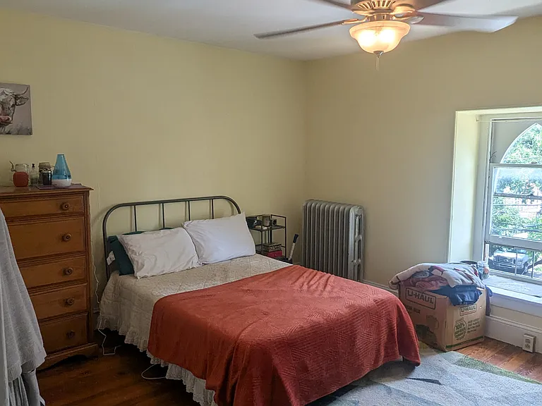 3rd floor bedroom has the same square footage as the 2nd floor but the window is cuter
