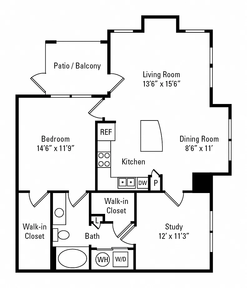Floor plan 1B