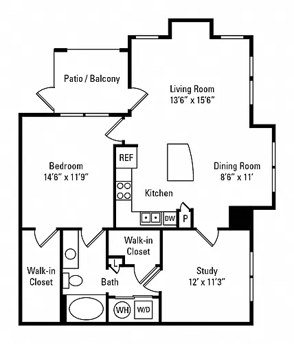 Floor plan 1B