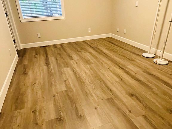 Bedroom with walk in closet