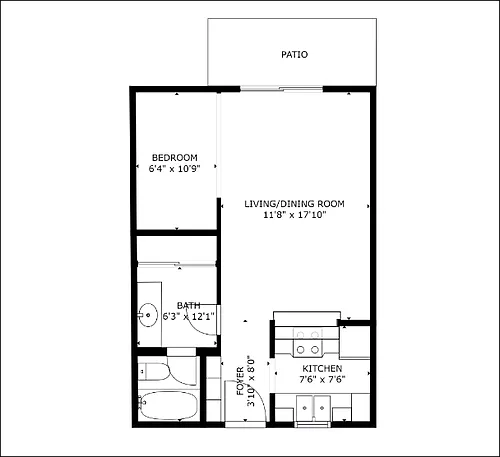 Floor plan Studio