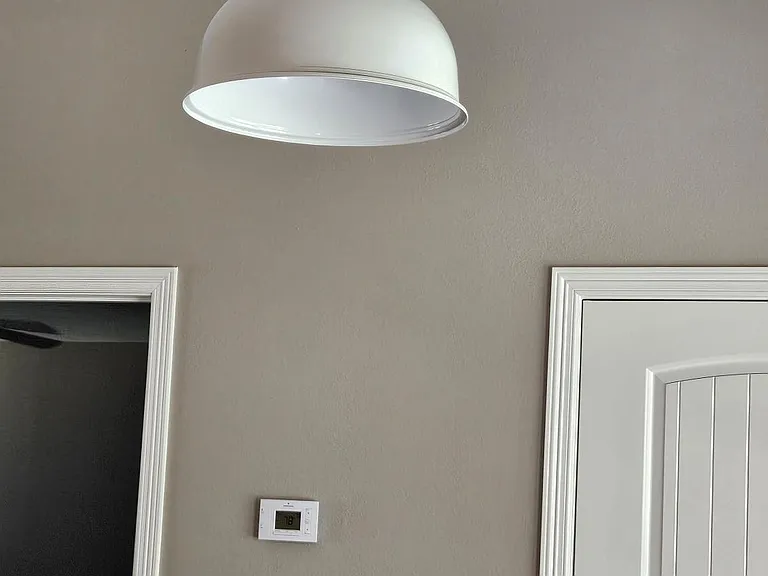Dining room light fixture.