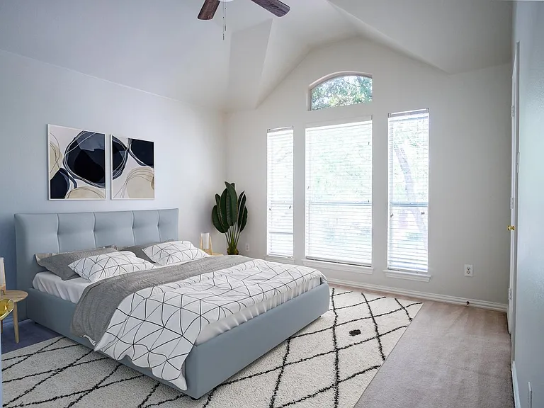 Bedroom 5. This image shows a virtually furnished space. Bedrooms come unfurnished.