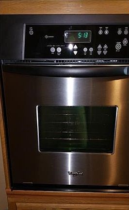 Beautiful Whirlpool stainless steel built in oven is less than two years old.