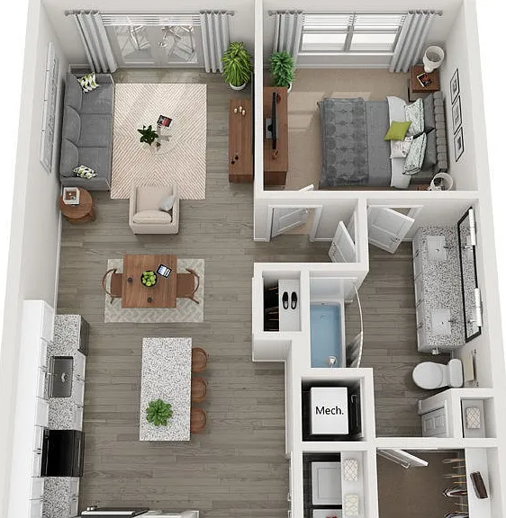 A2 Patio floor plan The Chloe
