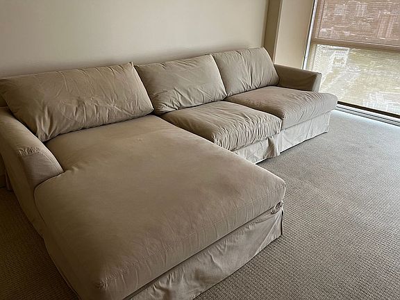 Cotton down sofa included