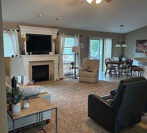 Open-concept living.