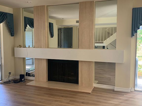 Fireplace in the living room