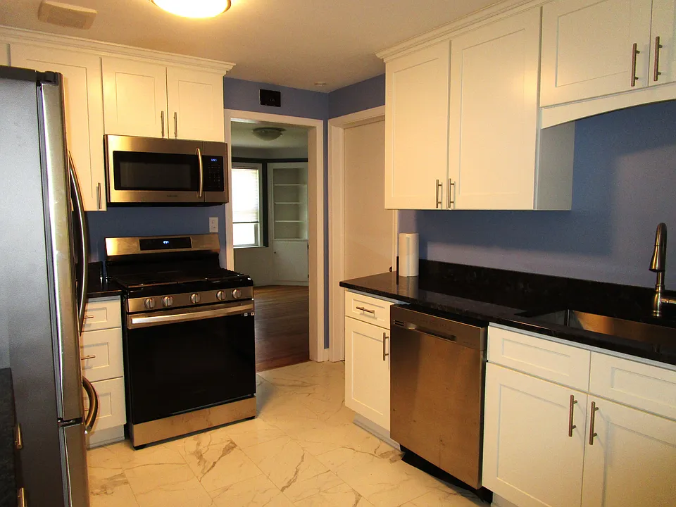 Kitchen with all appliances included.