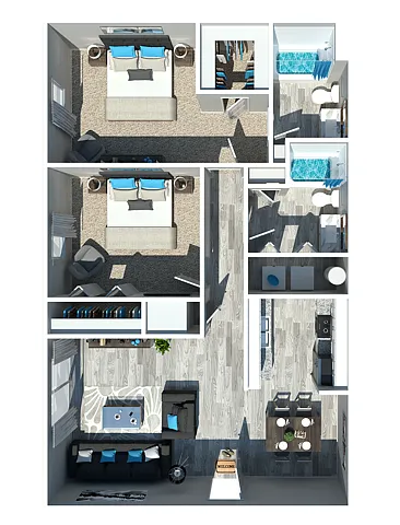 Floor plan 2 Bedroom