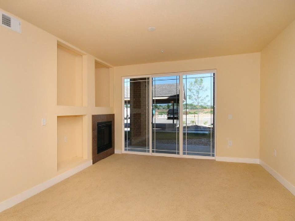 Living room with fireplace